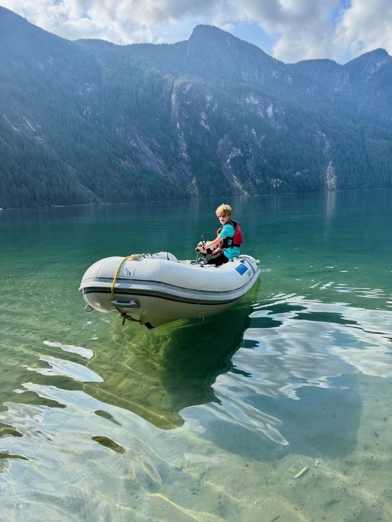 Away from the glacial fed streams, the water is stunningly clear