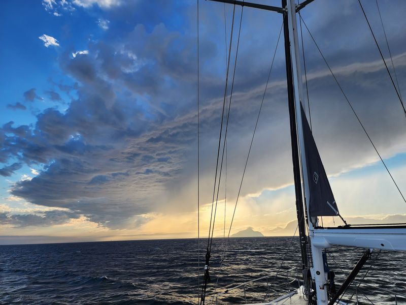 Dramatic clouds over the LA basin.
