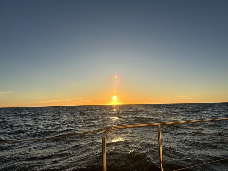 Sunset on the first day