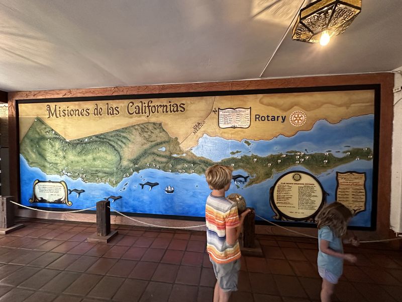 A map of the mission we found in the history museum