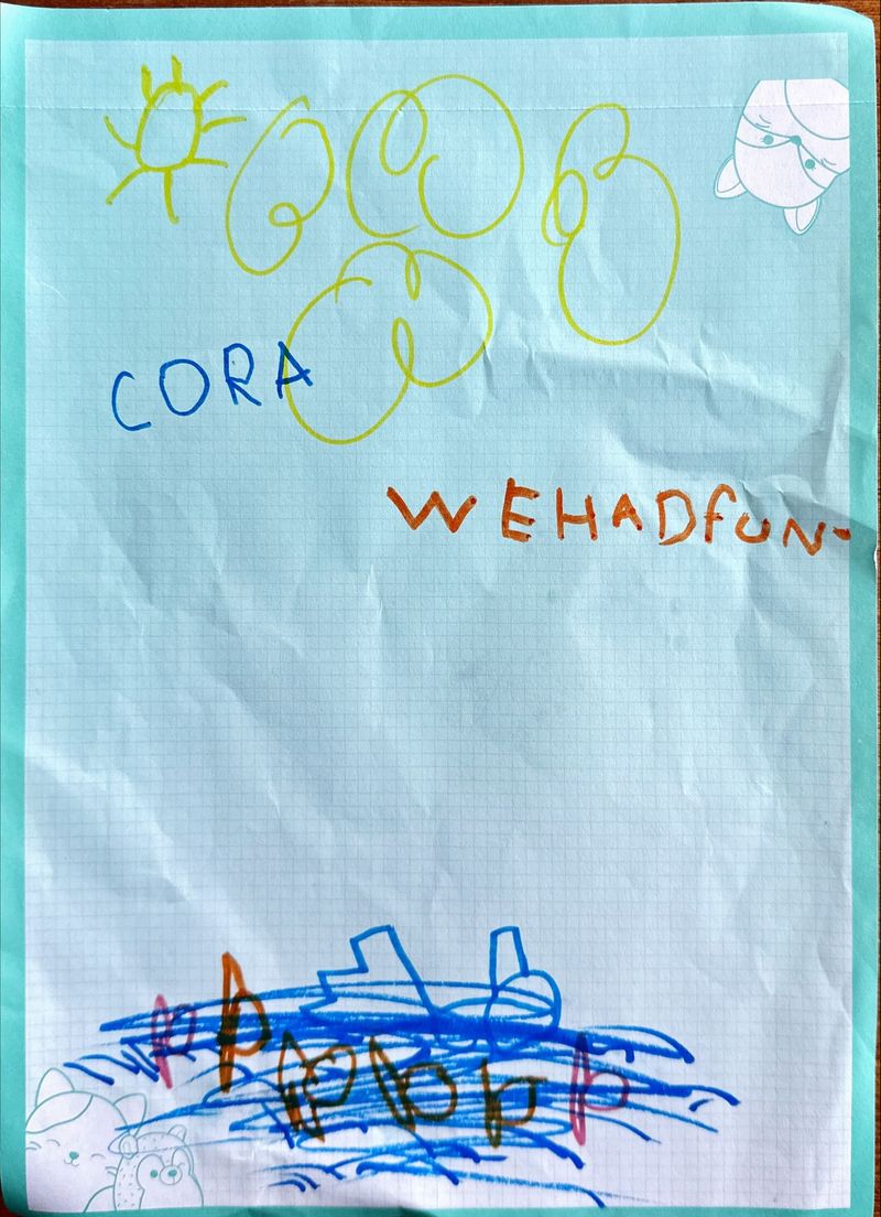 Cora’s small moment about our snorkeling around Isla Isabel