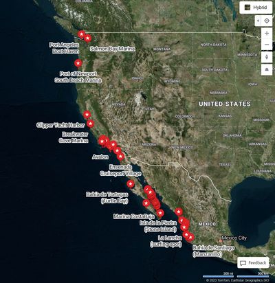 Anchorages and Marinas