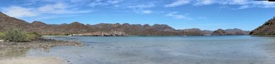 Panorama from the southeastern corner of the anchorage, near the mangroves