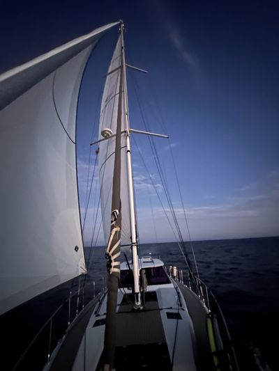 Sailing along as the sun rises