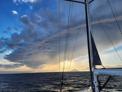 Dramatic clouds over the LA basin.
