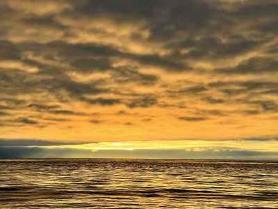 It’s hard to beat a sunset at sea