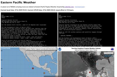 The simple page we put together to aggregate NOAA resources.